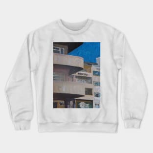 Bauhaus Building In Sunny Tel Aviv, Israel Crewneck Sweatshirt